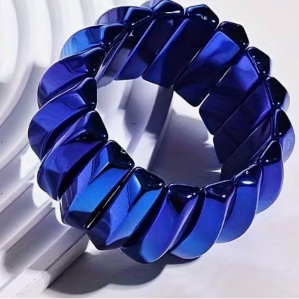 Bold Blue Chunky Bracelet